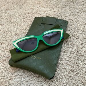 Karen Walker Green and White Sunglasses